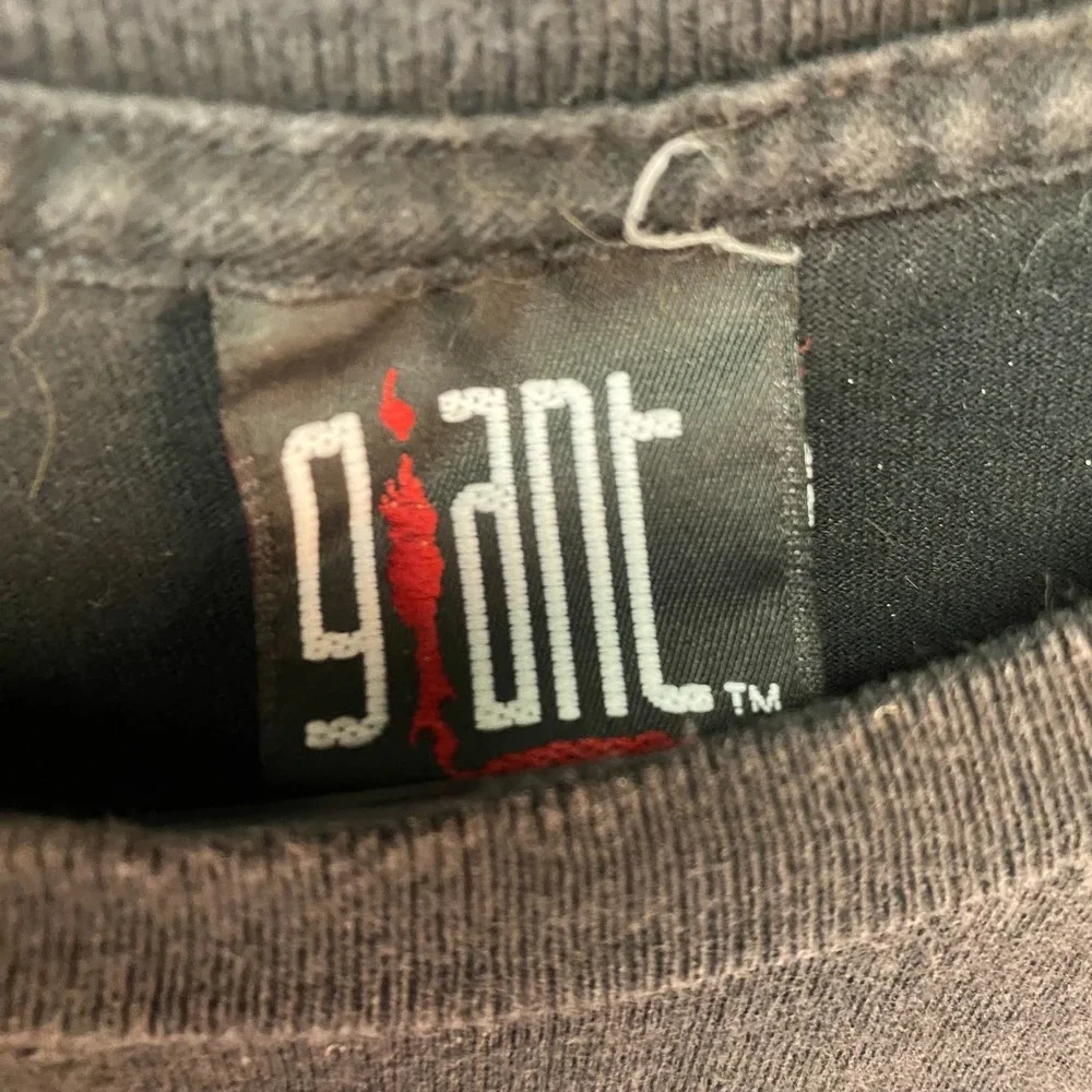 Vintage 2001 Giant Korn T-Shirt XLARGE Black Double Sided Band Tee